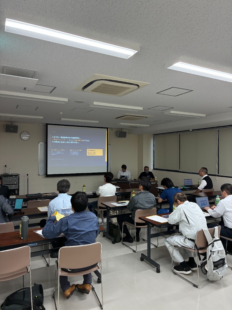 埼玉県電業協会 第3回企業対策セミナー「建設ディレクター×生成AI」講演の様子